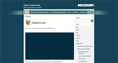 Desktop Screenshot of janetunderwood.com